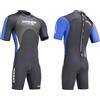 Cressi Med X Man, Muta Shorty in Neoprene Bifoderato 2.5 mm High Stretch Uomo, Nero/Blu/Silver, L/4