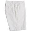 La Primula Verde Bermuda Pantalone Corto da Uomo in Puro Lino, Tinta Unita al Filo, Elegante, dalla S alla 3XL, in 5 colorazioni, Bianco, Blu, Verde, Beige e Rosso (50 L IT Uomo, Bianco)