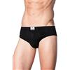 marcLuis - Slip in Puro Cotone Pettinato, Confezione da 6 Pezzi, Colore: Nero, Taglia XXXXXL