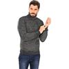 Ciabalù Dolcevita Uomo Invernale Maglione Slim Fit A Costine Collo Alto Lupetto Maglioncino Pullover Manica Lunga (as6, Alpha, l, Regular, Regular, Grigio Scuro, L)