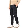 Ciabalù Pantaloni Cargo Uomo Invernali con Elastico alla Caviglia Slim Fit (as6, Numeric, Numeric_50, Regular, Regular, Blu, 50)