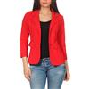 malito more than fashion Malito Donna Classico Blazer Basic-Look Jersey Giacca 1654 (Rosso, L)