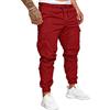 SOMTHRON Uomo Cintura Elastica in Cotone Lungo da Jogging Pantaloni Sportivi Taglie Forti Pantalone Sportivo da Lavoro con Pantaloncini Pantaloni da Jogging Pantaloni Activewear(WR,XL)