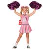 Morph Costume Cheerleader Bambina, Costume Halloween Bambina | Abito Rosa & Due Pon Pon, Stampa Brillante, Da Infilare, Perfetto per Halloween, Ideale per il Gioco di Ruolo