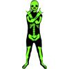 Morphsuits 2nd Skin Morphsuit Kids Skeleton Glow in the Dark Costume Skinz Fancy Dress | Tuta Integrale con Cappuccio, Stampa Scheletro Fosforescente, Perfetto per Halloween, Ideale per il Gioco di Ruolo