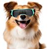 NAMSAN Occhiali da sole per cani di piccola taglia, occhiali protettivi per cani di piccola taglia, antivento, impermeabili, con elastico regolabile, blu