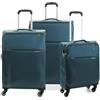 RONCATO SPEED set valigie trolley, Espandibile con zip, con sistema di chiusura TSA - Blu