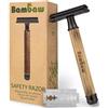 Bambaw Rasoio donna | Rasoio di sicurezza | Rasoio corpo | Rasoio vintage | Rasoio metallo | Rasoio tradizionale | Safety razor | Sottile Scuro | Bambaw
