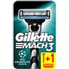 Procter & Gamble Rasoio Gillette Mach3 + 1 lama per uomo con lame più forti di acciaio