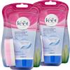 VEET 2x Veet Crema Depilatoria Sotto la Doccia Silk & Fresh Technology per Pelli Sensibili - 2 Flaconi da 150 ml ognuno