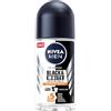 Nivea Roll On Men 50 ml (confezione da 6) Invisible for Black & White Ultimate Impact Long-lasting Protection Against Yellow Stains 48 ore Sweat Protection with Skin Care