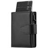 SENDEFN Porta Carte Credito Protezione RFID | Portafoglio Slim da Uomo Vera Pelle | Portafoglio Uomo con Portamonete, | Mini Porta Tessere Portacarte Uomo