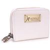 Catwalk Collection Handbags - Portafoglio Pelle - Porta Carte Donna - Borsellino - Protezione RFID - Picccolo/Medio - Isla - Bianco