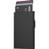 VULKIT Porta Carte di Credito Schermato Blocco RFID per Uomo e Donna, Guscio Sottile in Metallo Minimalismo Tasca Pop-up Carte Portafoglio