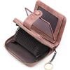 GAEKEAO Porta Carte Credito, Cerniera Portafoglio Carta di Credito, Portafoglio Donna Piccolo in Pelle, con Rfid Protection Anticlonazione,Regali Donna
