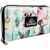 Alice In Wonderland Through the Looking Glass Borsa/Portamonete Clutch Tasca per Monete & Porta Carte, Bianco