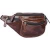 STILORD 'Eliah' Marsupio in pelle vintage da uomo Borsa a tracolla Borsello Zainetto monospalla con Tasche Cerniera Resistente per Sport Jogging Festival Montagna, Colore:marrone - cioccolata