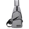 FANDARE Zaino Monospalla Unisexe Borsa a Tracolla Uomo Donna Borsa Sportiva Sling Bag, per Trekking/Ciclismo/Libri/Viaggio/Sports/Alpinismo Grigio