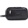 Ashwood - Beauty Case da Viaggio in Pelle - Borsa da Toilette Media - Necessaire Uomo - Wash Bag - Borsa Pochette per Cosmetici - 2080 - Nero
