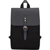 Expatrié Zaino Donna Nero - Expatrié ANNA Vintage Zainetto Tela di Cotone e Pelle Vegana - Piccolo Zainetti di Qualità per Tempo Libero & Viaggio - Zaini Borsa Casual con Chiusura Magnetica