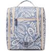 Narwey Grande Beauty Case da Donna da Viaggio, Borsa da Toilette Appendere Borsa da Viaggio Trousse per Uomo e Donna Borsa da Barba del in Viaggio per Toilette Accessori (Foglie Blu, Grande)