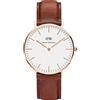 Daniel Wellington Orologio Daniel Wellington Classic Durham 0507DW Al quarzo Acciaio Quandrante Bianco Cinturino Pelle