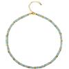 COAI Collana Girocollo da Donna con Perline Heishi in Avventurina