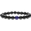 COAI Bracciale da Uomo in Tormalina Nera e Lapislazzuli, Bracciale Energetico in Pietre Dure