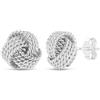 LeCalla Stud orecchino Sterling Silver Jewelry Design Italiano ritorto filo Nodo d'Amore per le donne