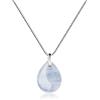 COAI Collana in Argento 925 e Pietre e Cristalli Naturali con Ciondolo di Pietra di Luna da Donna