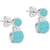 Tuscany Silver Orecchini pendenti Pupazzo di Neve con turchese in argento sterling per donna