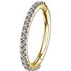 OUFER 16G 12mm Helix Piercing Hoops Acciaio Chirurgico Gold Oro Daith Trago Tragus Rook Conch Cartilagine Orecchino Nostril Piercings Naso Anello Ring Septum Clicker Donne Gioielli