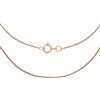 CARISSIMA Collana da Donna in Oro Rosa 9 ct 0,6 mm con Maglia Diamantata a Curb di Lunghezza 46 cm/18 Pollici