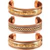 Touchstone Braccialetti in Rame | Regalo per Uomo e Donna | Gioielli magnetici Regolabili, 100% Puri e Autentici | Set di Braccialetti Fatti a Mano | Braccialetti tibetani Intrecciati.