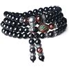 COAI Bracciale Collana 108 Perle Mala in Ossidiana e Pietre Naturali, Rosario Buddhista Unisex