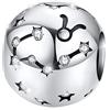 MariaFonte Maria Fonte Bead Charm Segno Zodiacale Toro in Argento Sterling 925, Compatibile con Le più Diffuse Marche di Braccialetti e collane.
