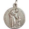 I G J Medaglia di San Francesco D'Assisi Massiccio 925 millesimi - Patrono d'Italia e D'Europa