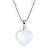 COAI Collana in Argento 925 e Pietre e Cristalli Naturali con Ciondolo di Pietra di Luna da Donna
