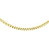 CARISSIMA Donna 18 ct Oro Giallo 0,8 mm Collana Curb Taglio Diamante di Lunghezza 41 cm/16 pollici