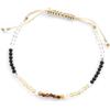 BALIPURA 2MM PICCOLE PERLINE Bracciale Aura - ''Protection" Pietre Naturali e Cristalli Curativi - Tormalina Nera, Citrino e Quarzo - perline d'argento 925 - Fatto a Mano a Bali