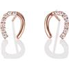Namana Orecchini Donna in Argento 925, Orecchini a Ferro di Cavallo per Donna e Ragazza, Eleganti Orecchini Portafortuna con Pietre Zirconi in Argento, Oro Giallo o Oro Rosa.