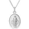 Alexander Castle Pendente Medaglia miracolosa (14mm) in Argento Sterling con Collana Catenina 46cm