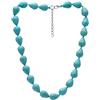 Treasure Bay Collana realizzata a mano con goccia di turchese blu per donna, pietra preziosa turchese, Turchese