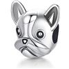 Eusense Charm Cane Argento Sterling 925 Bead Zampa Fit Pandora Braccialetto Europeo
