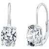 SILVEGO Orecchini da Donna in Argento 925 con Zirconia Trasparente Ovale