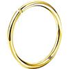 OUFER Oro 9ct Piercing Naso Hoop Donna Anellino Pircing Anello Nostril Nose Ring 20g 0.8mm Orecchio Helix Trago Rook Conch Daith Gold 8mm Uomo Gioielli Gift