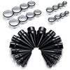 Funseedrr 32pcs kit barelle auricolari in acciaio acrilico tappi di acciaio chirurgico Tunnel grandi calibri Set piercing gioielli 10mm-24mm