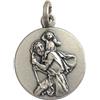 I G J MEDAGLIA DI SAN CRISTOFORO IN ARGENTO 925 MILLESIMI - SANTO PATRONO DEGLI AUTOMOBILISTI - 100% MADE IN ITALY
