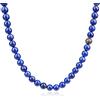 COAI Collana con Perle in Lapislazzuli e Perla Amuleto Shou in Acciaio Inox 55cm