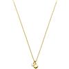 Purelei Collana Brave (oro, argento, oro rosa), Collana da donna in acciaio inossidabile resistente all'acqua, Collana con ciondolo a cuore e pietra preziosa, lunghezza 50-55 cm